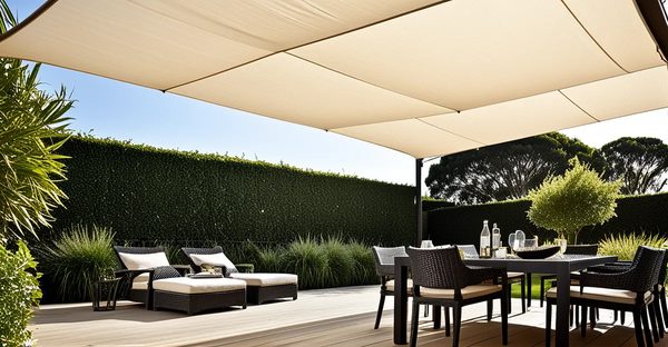 Transform your outdoor space with stylish shade sails